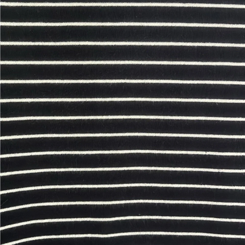 J.‎ Crew MERCANTILE navy blue and white striped scooped, neck sweatshirt XXS